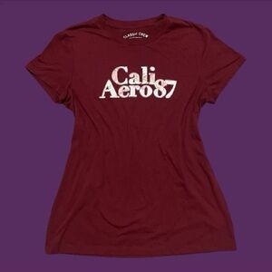 Aeropostale classic crew tshirt with floral patchwork logo size girls XL